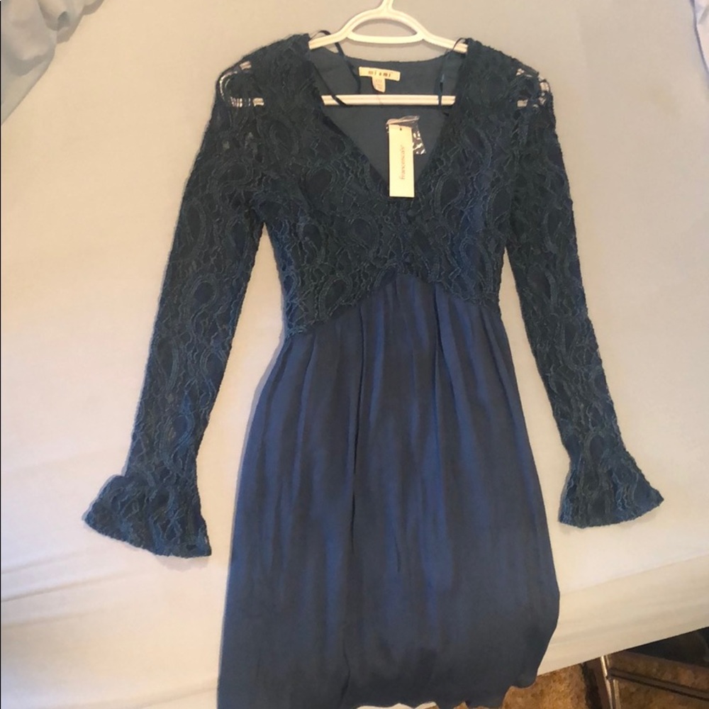 Blue long sleeve dress!